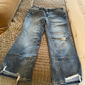 Kut. Fab Ab Ankle flare with slight distressing